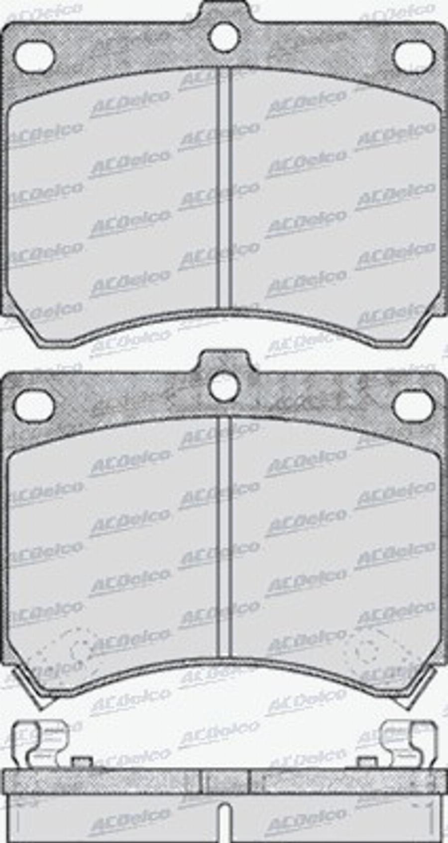 ACDelco AC462281D - Тормозные колодки, дисковые, комплект avtokuzovplus.com.ua