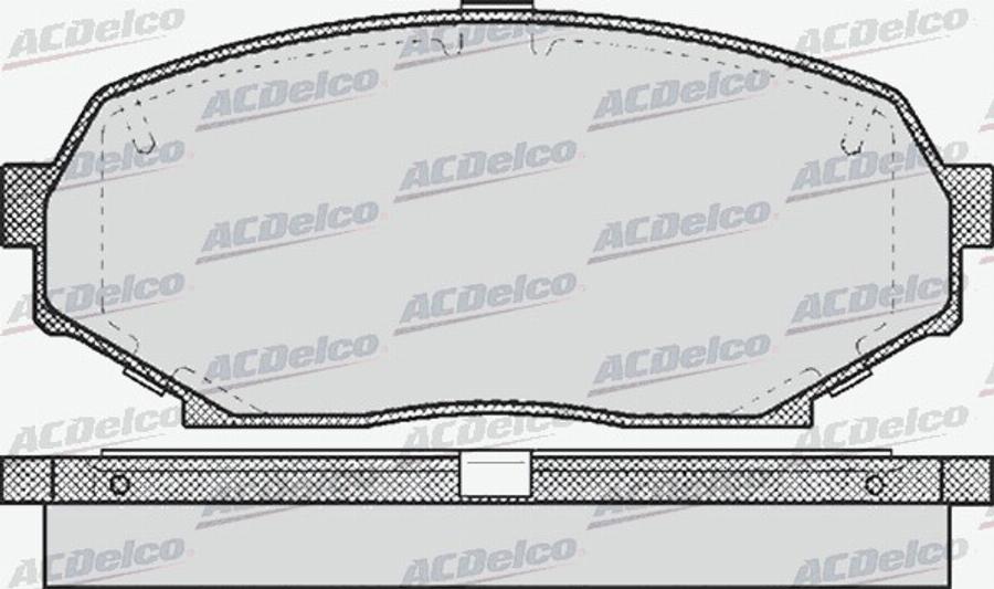 ACDelco AC466581D - Тормозные колодки, дисковые, комплект avtokuzovplus.com.ua