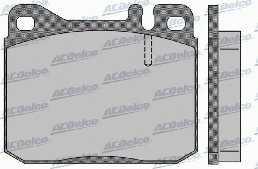 ACDelco AC467883D - Тормозные колодки, дисковые, комплект avtokuzovplus.com.ua