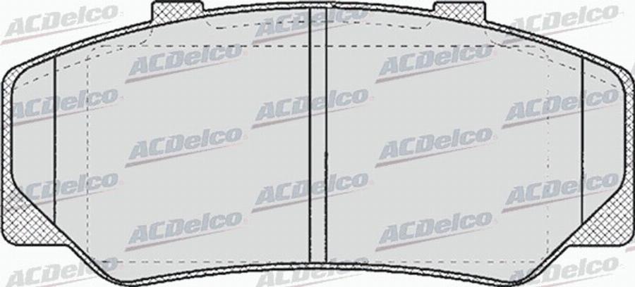 ACDelco AC473981D - Тормозные колодки, дисковые, комплект autodnr.net