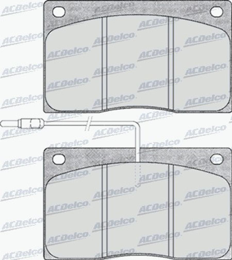 ACDelco AC494981D - Тормозные колодки, дисковые, комплект avtokuzovplus.com.ua