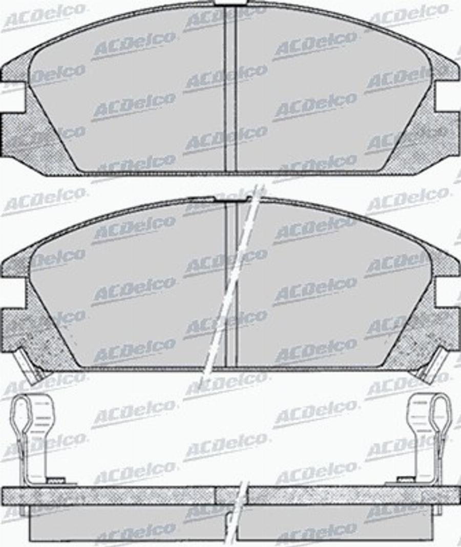 ACDelco AC496881D - Тормозные колодки, дисковые, комплект avtokuzovplus.com.ua