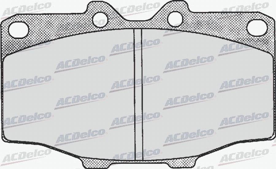 ACDelco AC497481D - Тормозные колодки, дисковые, комплект avtokuzovplus.com.ua