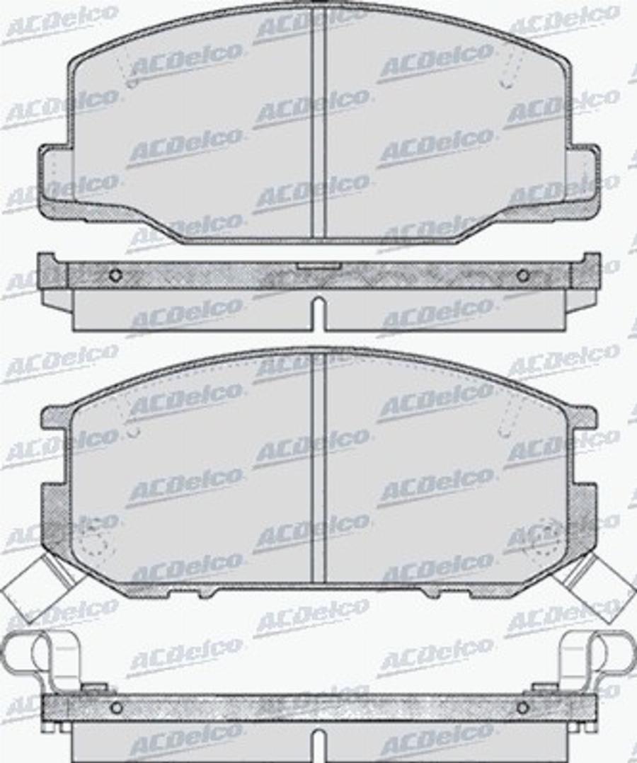 ACDelco AC499881D - Тормозные колодки, дисковые, комплект autodnr.net