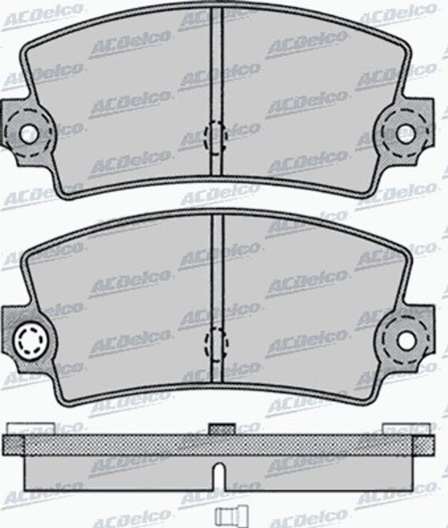 ACDelco AC522687D - Тормозные колодки, дисковые, комплект avtokuzovplus.com.ua