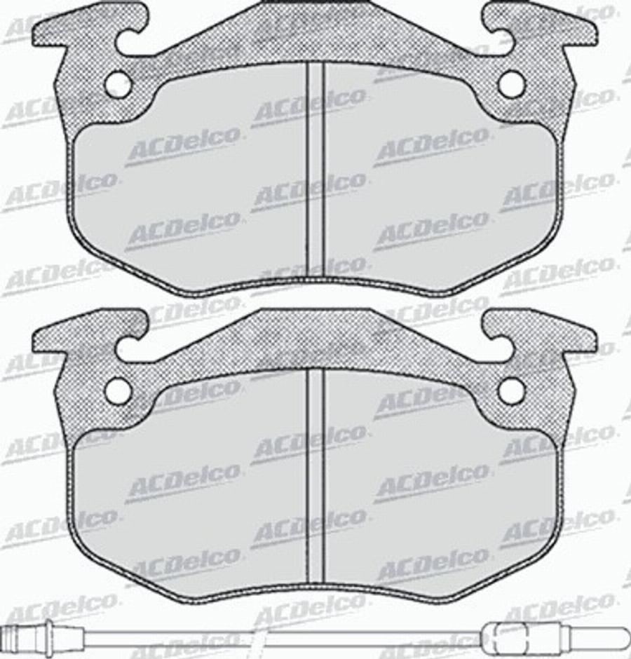 ACDelco AC528281D - Тормозные колодки, дисковые, комплект avtokuzovplus.com.ua