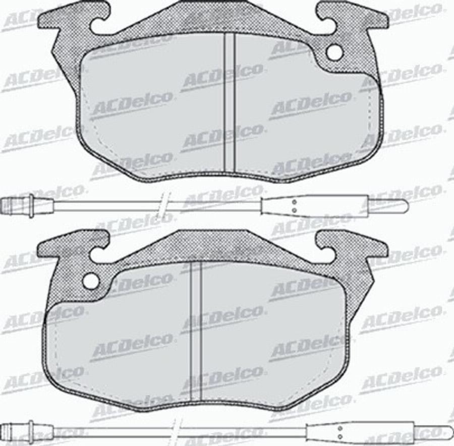 ACDelco AC553781D - Тормозные колодки, дисковые, комплект autodnr.net