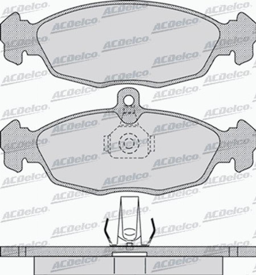 ACDelco AC604181D - Тормозные колодки, дисковые, комплект avtokuzovplus.com.ua