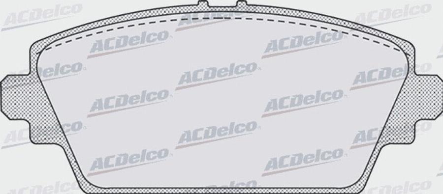 ACDelco AC607981D - Тормозные колодки, дисковые, комплект avtokuzovplus.com.ua