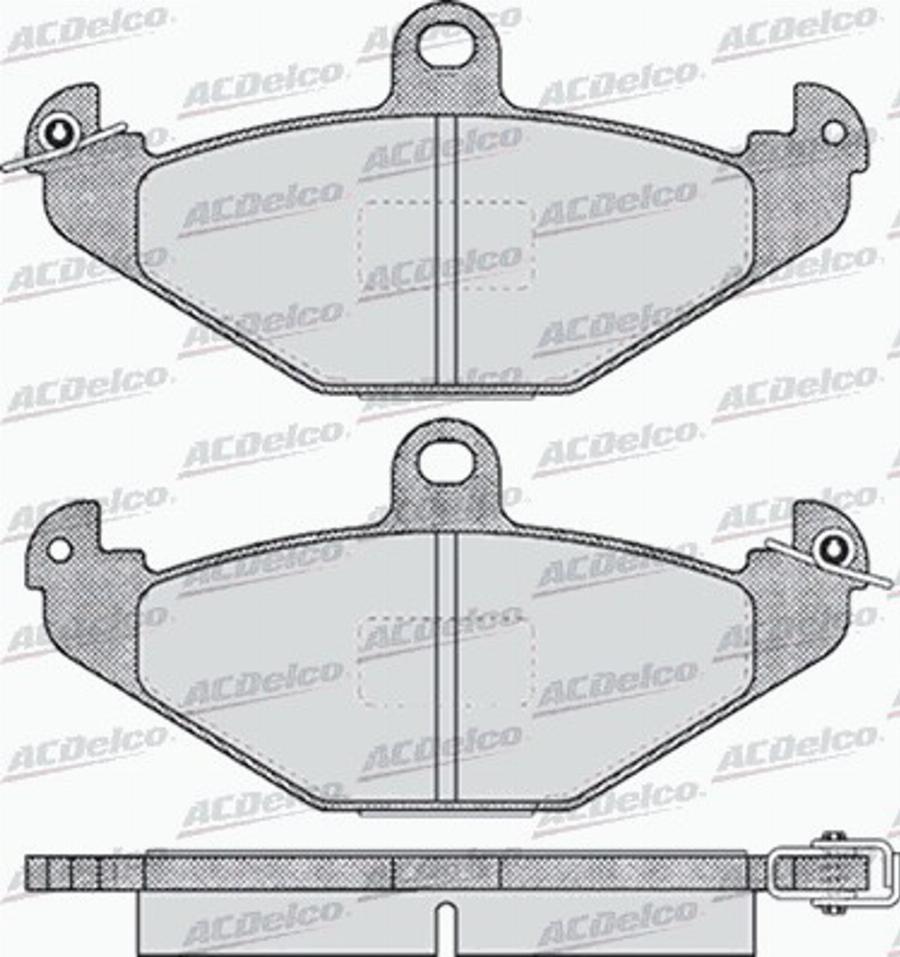 ACDelco AC625581D - Тормозные колодки, дисковые, комплект autodnr.net