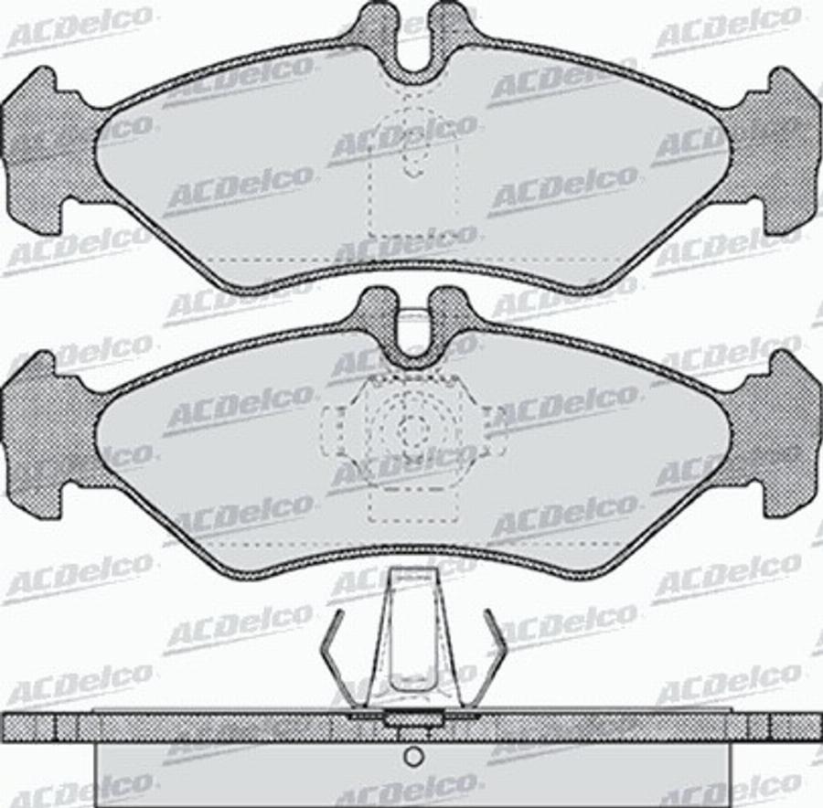 ACDelco AC627481D - Тормозные колодки, дисковые, комплект avtokuzovplus.com.ua