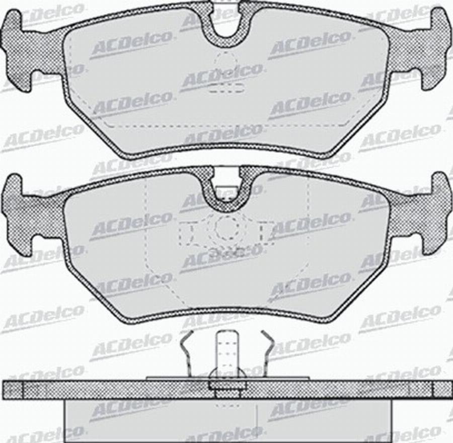 ACDelco AC629281D - Тормозные колодки, дисковые, комплект avtokuzovplus.com.ua