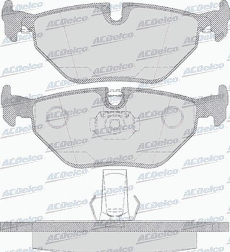 ACDelco AC637181D - Гальмівні колодки, дискові гальма autocars.com.ua