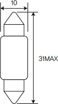 ACDelco AC6411F - Лампа, лампа читання autocars.com.ua