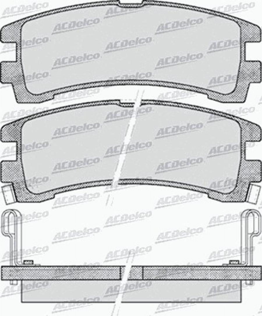 ACDelco AC641881D - Тормозные колодки, дисковые, комплект autodnr.net