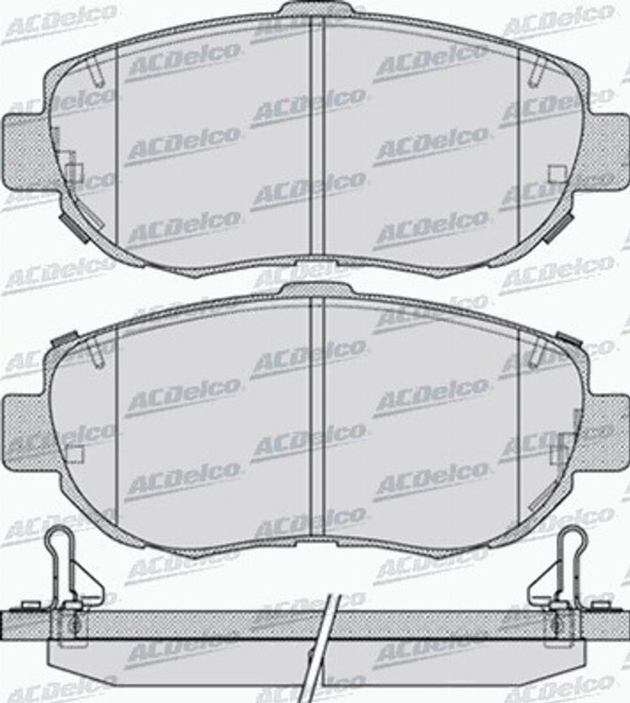 ACDelco AC645581D - Тормозные колодки, дисковые, комплект autodnr.net