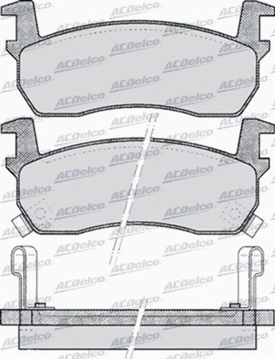 ACDelco AC656081D - Тормозные колодки, дисковые, комплект avtokuzovplus.com.ua