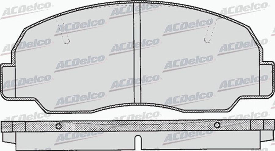 ACDelco AC661981D - Тормозные колодки, дисковые, комплект autodnr.net