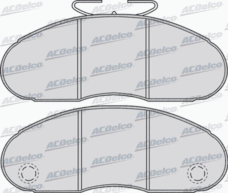 ACDelco AC664281D - Тормозные колодки, дисковые, комплект autodnr.net