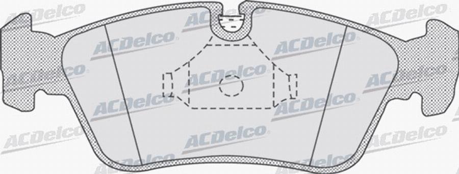 ACDelco AC672581D - Гальмівні колодки, дискові гальма autocars.com.ua