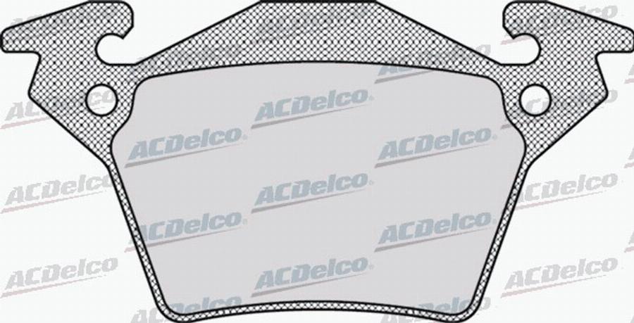 ACDelco AC678781D - Тормозные колодки, дисковые, комплект avtokuzovplus.com.ua