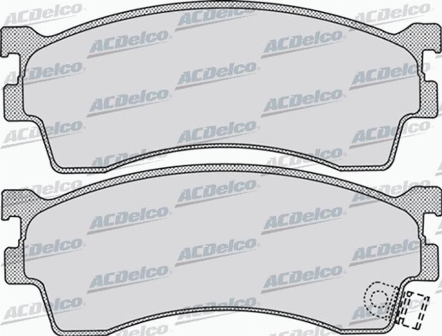 ACDelco AC679881D - Тормозные колодки, дисковые, комплект autodnr.net