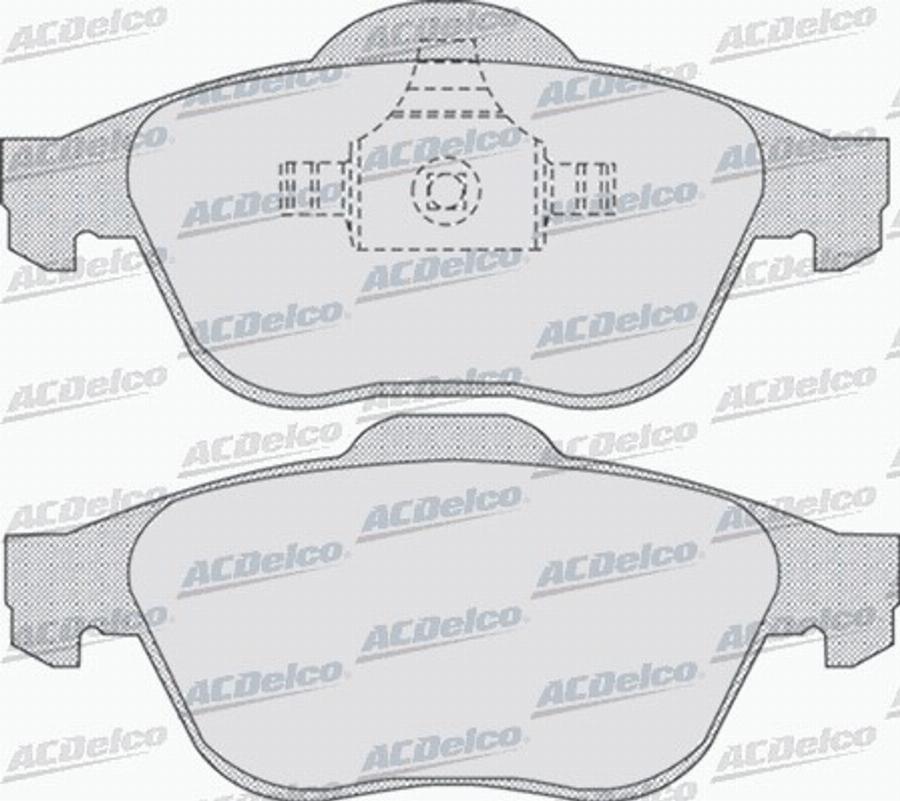 ACDelco AC686481D - Тормозные колодки, дисковые, комплект autodnr.net