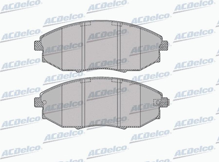 ACDelco AC687981D - Тормозные колодки, дисковые, комплект autodnr.net