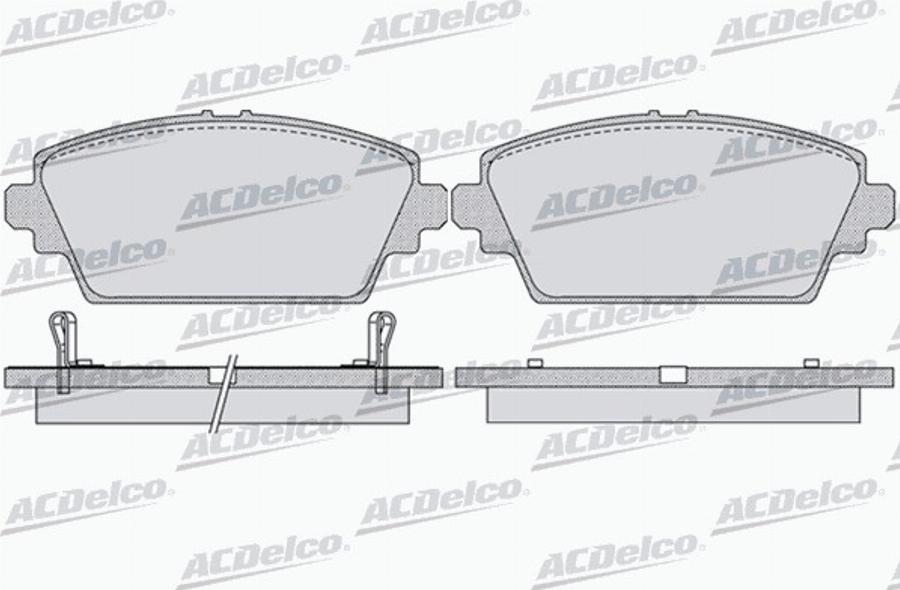 ACDelco AC690081D - Тормозные колодки, дисковые, комплект autodnr.net