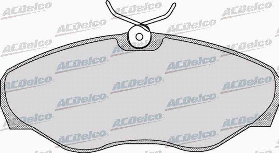 ACDelco AC692681D - Тормозные колодки, дисковые, комплект autodnr.net