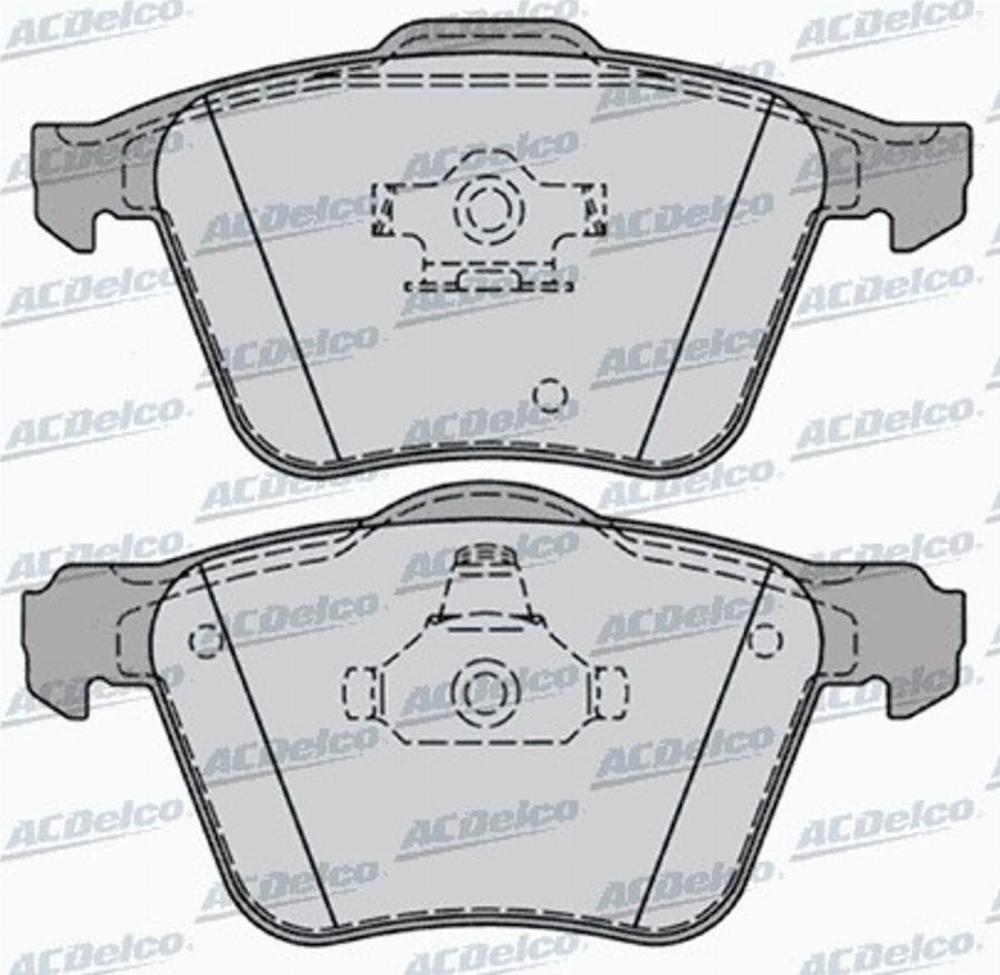 ACDelco AC698081D - Тормозные колодки, дисковые, комплект autodnr.net