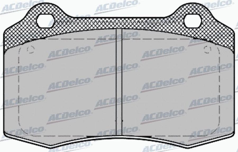 ACDelco AC699181D - Тормозные колодки, дисковые, комплект avtokuzovplus.com.ua