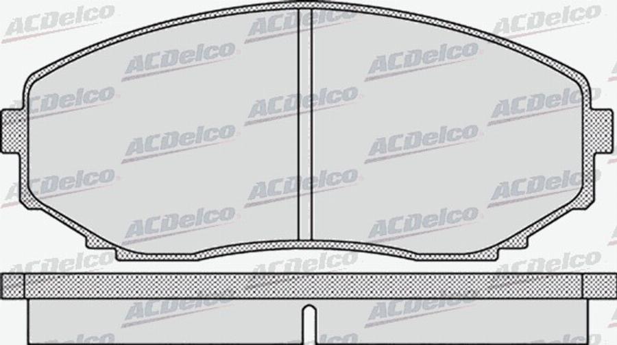 ACDelco AC763781D - Тормозные колодки, дисковые, комплект avtokuzovplus.com.ua