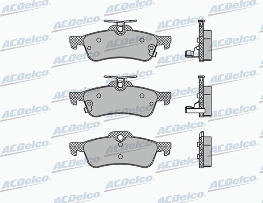 ACDelco AC800681D - Тормозные колодки, дисковые, комплект avtokuzovplus.com.ua