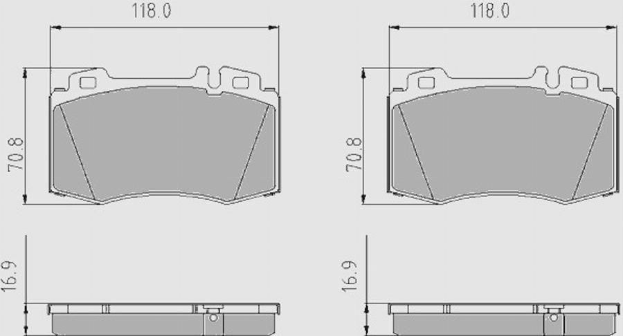 ACDelco AC813881D - Тормозные колодки, дисковые, комплект avtokuzovplus.com.ua