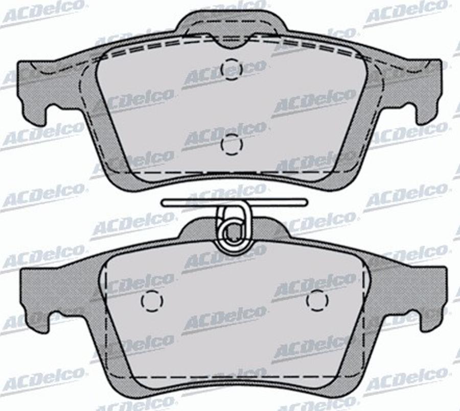 ACDelco AC815881D - Тормозные колодки, дисковые, комплект autodnr.net