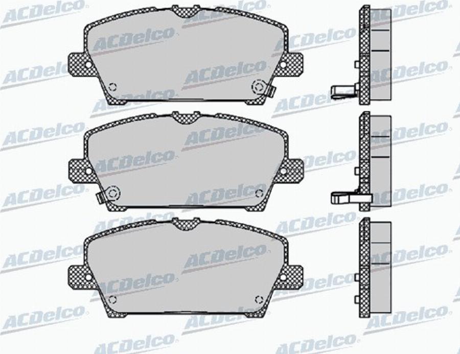 ACDelco AC847481D - Тормозные колодки, дисковые, комплект autodnr.net