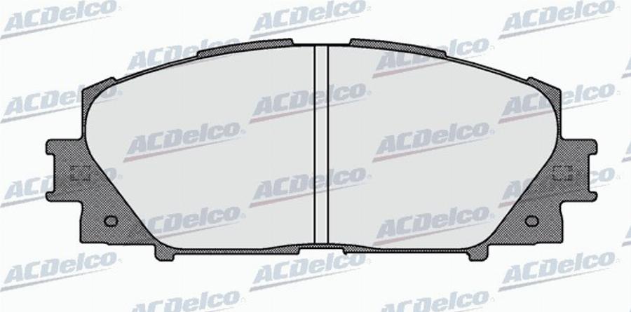 ACDelco AC858081D - Тормозные колодки, дисковые, комплект autodnr.net