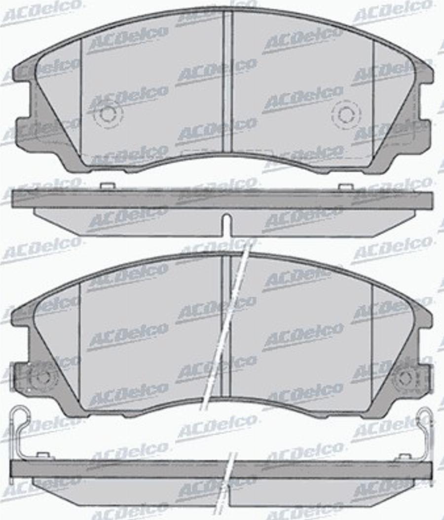 ACDelco AC859481D - Тормозные колодки, дисковые, комплект autodnr.net