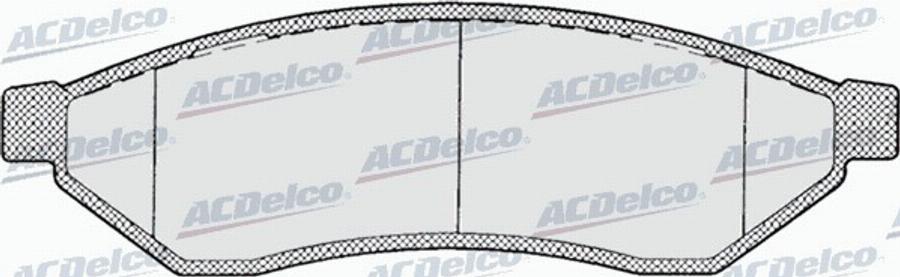 ACDelco AC870981D - Тормозные колодки, дисковые, комплект avtokuzovplus.com.ua