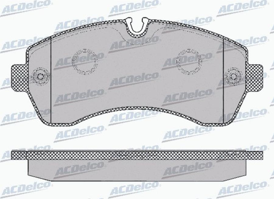 ACDelco AC871181D - Гальмівні колодки, дискові гальма autocars.com.ua