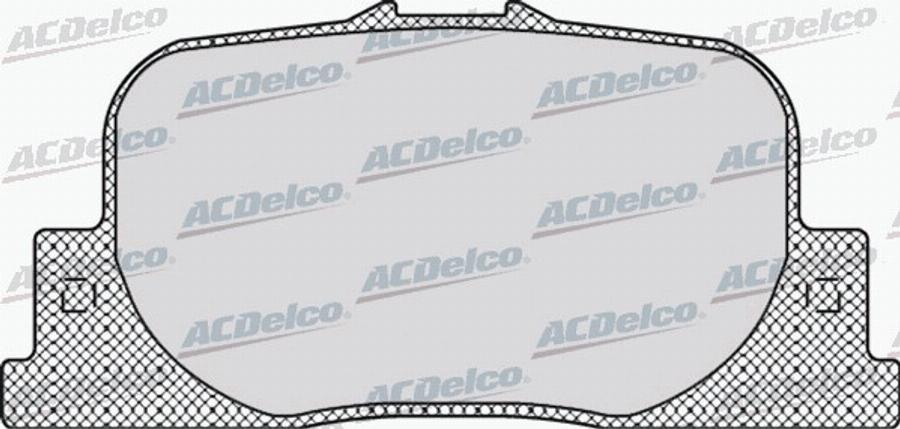 ACDelco AC872381D - Тормозные колодки, дисковые, комплект autodnr.net