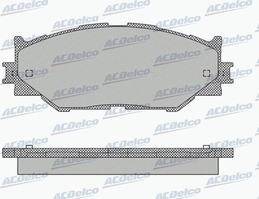 ACDelco AC892381D - Тормозные колодки, дисковые, комплект avtokuzovplus.com.ua