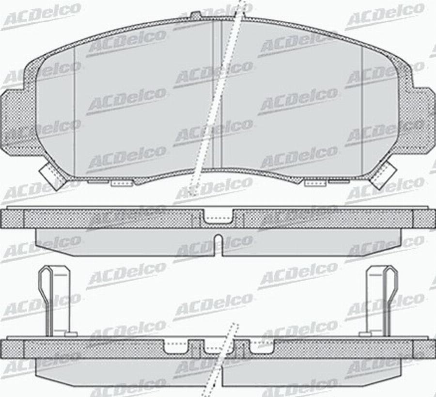 ACDelco AC947381D - Тормозные колодки, дисковые, комплект autodnr.net