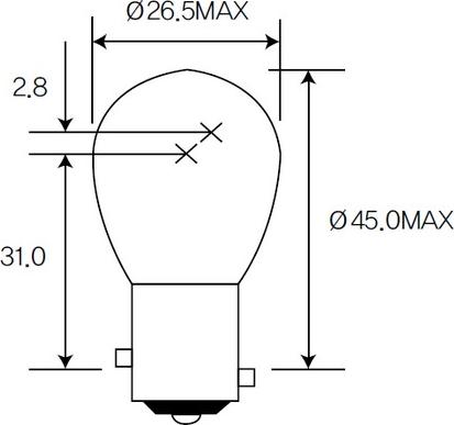 ACDelco ACBA15D - Лампа накаливания, фонарь указателя поворота avtokuzovplus.com.ua