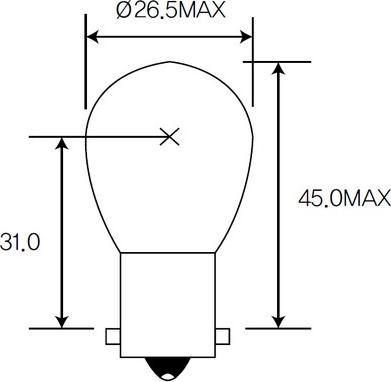 ACDelco ACBA15SA - Лампа накаливания, фонарь указателя поворота autodnr.net