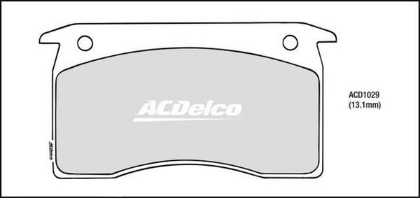ACDelco ACD1029 - Гальмівні колодки, дискові гальма autocars.com.ua