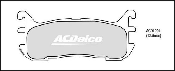 ACDelco ACD1291 - Гальмівні колодки, дискові гальма autocars.com.ua