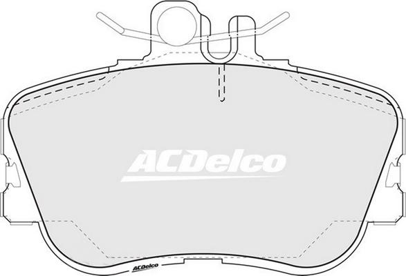 ACDelco ACD1295 - Тормозные колодки, дисковые, комплект autodnr.net