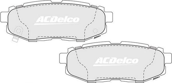 ACDelco ACD1789 - Гальмівні колодки, дискові гальма autocars.com.ua